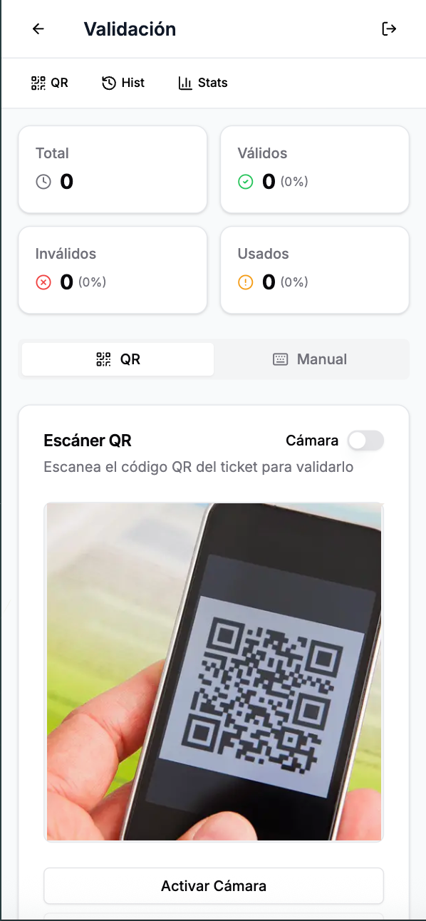 QR-Validierung am Eventeinlass
